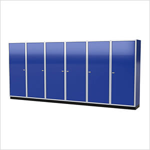 Pro II 16-Foot Moduline Blue Aluminum Garage Cabinet System