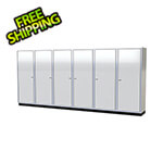 Moduline Pro II 16-Foot White Aluminum Garage Cabinet System