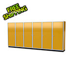 Moduline Pro II 16-Foot Yellow Aluminum Garage Cabinet System