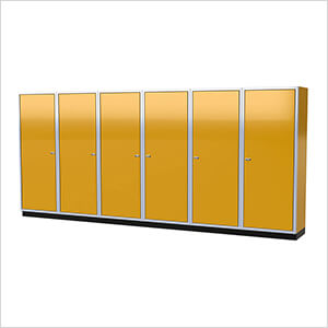 Pro II 16-Foot Yellow Aluminum Garage Cabinet System