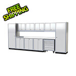 Moduline Pro II 16-Foot White Aluminum Garage Cabinet System