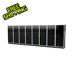 Moduline Pro II 20-Foot Signature Black Aluminum Garage Cabinet System