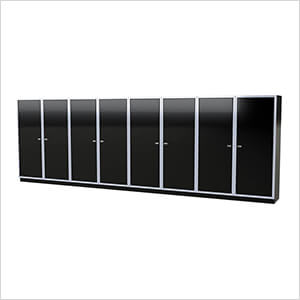 Pro II 20-Foot Signature Black Aluminum Garage Cabinet System