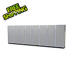 Moduline Pro II 20-Foot Light Gray Aluminum Garage Cabinet System