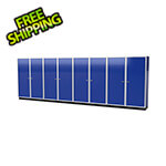 Moduline Pro II 20-Foot Moduline Blue Aluminum Garage Cabinet System