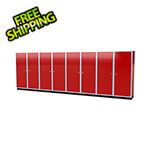 Moduline Pro II 20-Foot Red Aluminum Garage Cabinet System