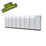Moduline Pro II 20-Foot White Aluminum Garage Cabinet System