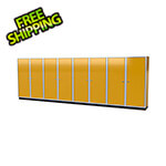 Moduline Pro II 20-Foot Yellow Aluminum Garage Cabinet System