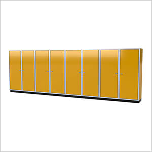 Pro II 20-Foot Yellow Aluminum Garage Cabinet System