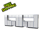 Moduline Pro II 20-Foot White Aluminum Garage Cabinet System
