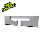 Moduline Pro II 25-Foot Light Gray Aluminum Garage Cabinet System