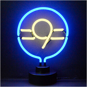 9 Ball Neon Sculpture