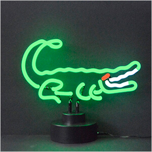 Alligator Neon Sculpture