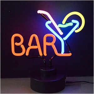 Bar Martini Neon Sculpture