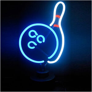 Bowling Neon Sculpture