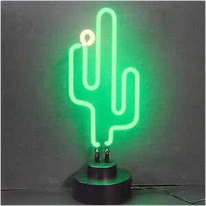 Cactus Neon Sculpture