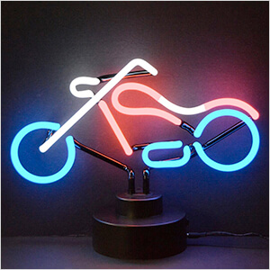 Chopper Neon Sculpture