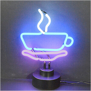 Coffee Cup Neon Sculpture