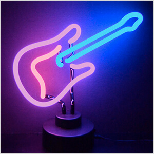 Guitar Neon Sculpture
