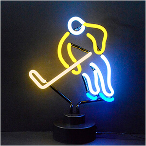 Hockey Neon Sculpture