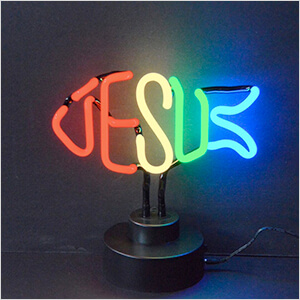 Jesus Fish Neon Sculpture