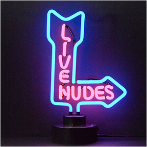 Live Nude Neon Sculpture