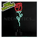 Neonetics Red Rose Neon Sculpture