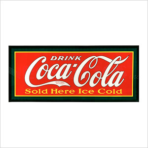 Drink Coca-Cola Sold Here Ice Cold Slim LED Sign