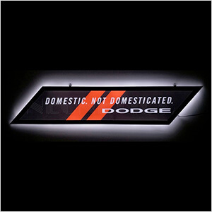 Dodge Domestic Not Domesticated Slim Line LED Sign