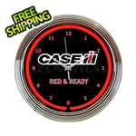 Neonetics 15-Inch Case IH Red and Ready Neon Clock