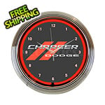 Neonetics 15-Inch Dodge Charger Red Neon Clock