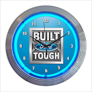 15-Inch Built Ford Tough Neon Clock