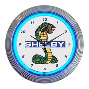 15-Inch Shelby Cobra Ford OLP Mustang Neon Clock
