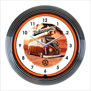 15-Inch Volkswagen Bus Neon Clock