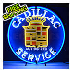 Neonetics Cadillac Service 24-Inch Neon Sign