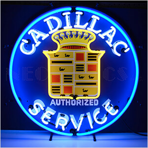 Cadillac Service 24-Inch Neon Sign