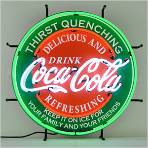 Coca-Cola Evergreen 24-Inch Neon Sign