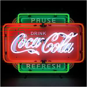 Coca-Cola Pause Refresh 26-Inch Neon Sign