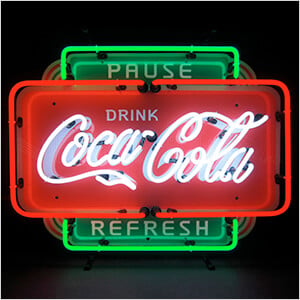 Coca-Cola Pause Refresh 26-Inch Neon Sign