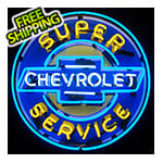 Neonetics Super Chevrolet Service 24-Inch Neon Sign