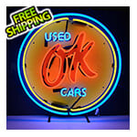 Neonetics OK Used Cars 25-Inch Neon Sign