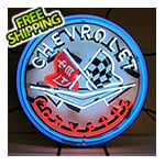 Neonetics Corvette Flags 24-Inch Neon Sign