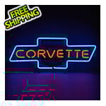 Neonetics Corvette Bowtie 29-Inch Neon Sign