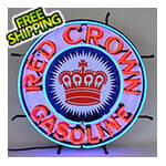 Neonetics Red Crown Gasoline 24-Inch Neon Sign