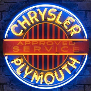 Chrysler Plymouth 24-Inch Neon Sign