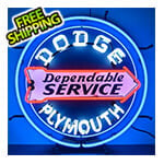 Neonetics Dodge Dependable Service 24-Inch Neon Sign