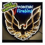 Neonetics Pontiac Firebird Gold 24-Inch Neon Sign