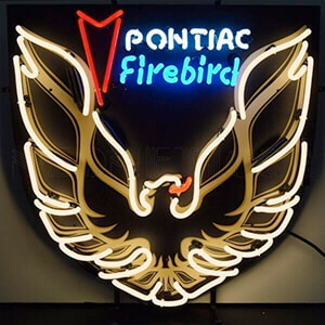 Pontiac Firebird Gold 24-Inch Neon Sign