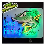 Neonetics Gone Fishing 24-Inch Neon Sign