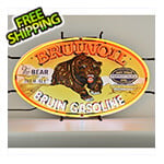 Neonetics Bruinoil Bruin Gasoline 30-Inch Neon Sign